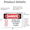 Signmission Diesel Fuel No Smoking No Open Flames Danger Sign, Vinyl Decal, 5in W x 3.5in L, 2PK OS-2PACK-DS-D-35-L-1124 - alternate 6